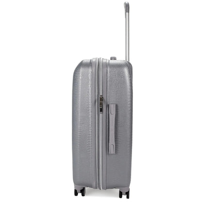 Snakeskin 3 Piece Expandable Classy Luggage Set - Get it from Bo