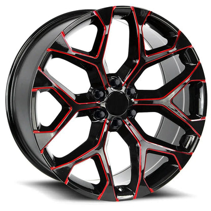 Snowflake Gloss Black Candy Red Milled - Get it from Bo