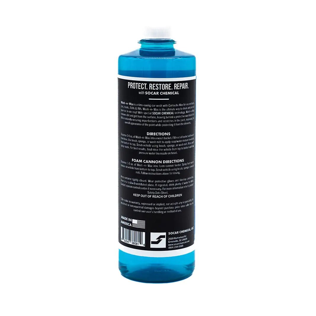 SOCAR Wash n Wax - pH Neutral Car Wash Soap Infused with Carnauba Wax - Get it from Bo