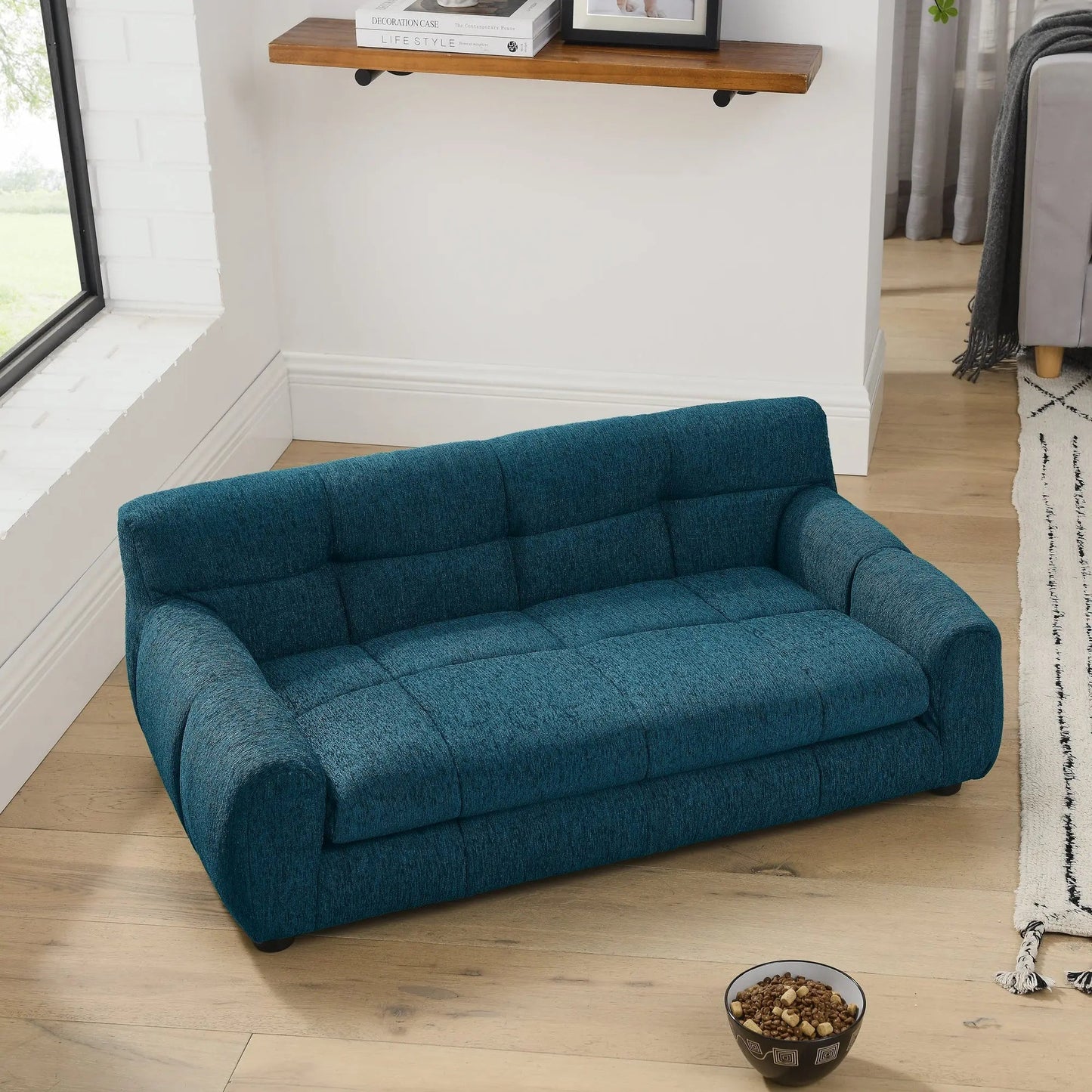 Soft Comfortable Pet Sofa with Backrest and Armrests - Get it from Bo