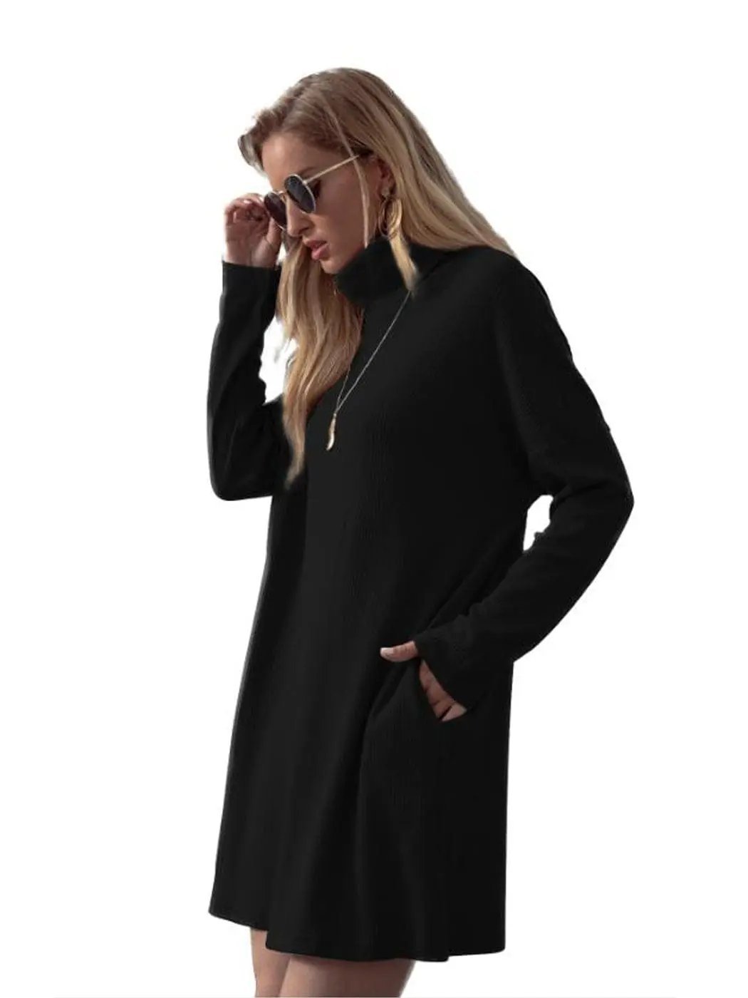 Soft Turtleneck Tunic Sweater - Get it from Bo