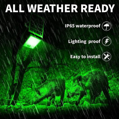 Solar Green Floodlight for Night Hunting - 10,000 Lumens - Get it from Bo