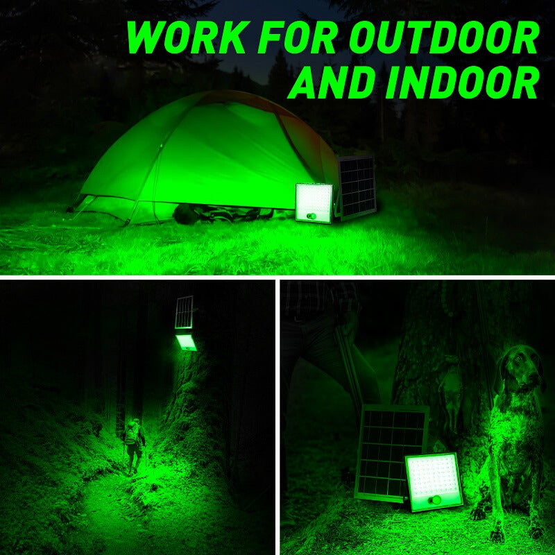 Solar Green Floodlight for Night Hunting -10,000 lumens Langy Solar Lights