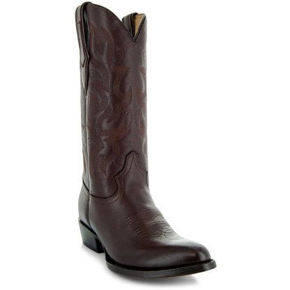 Cowboy Dress Boots | Mens Classic Round-Toe Boots (H7001-Brown) Soto Boots