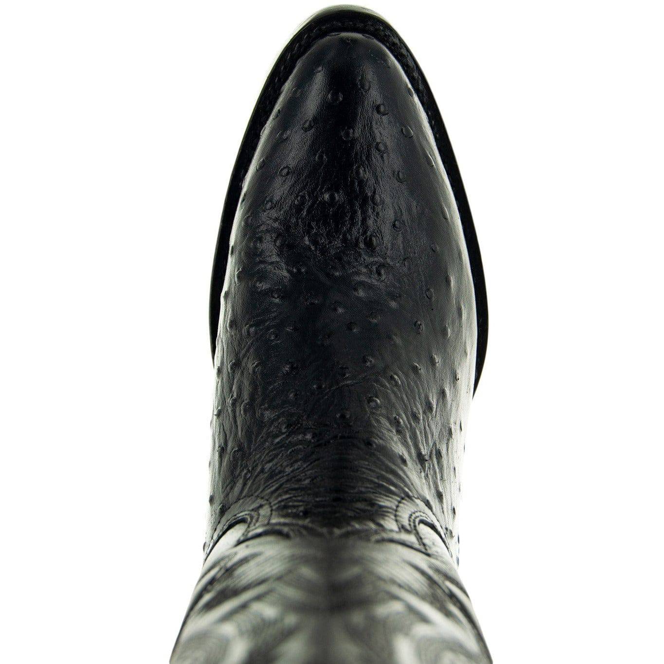 Men's Black Ostrich Print Cowboy Boots (H7002) Soto Boots