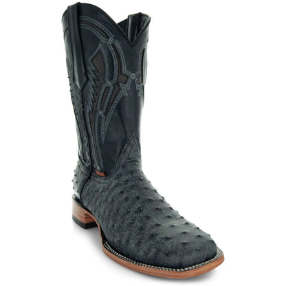Soto Boots Mens Out of the Wild Black Ostrich Print Boots H50031 Soto Boots
