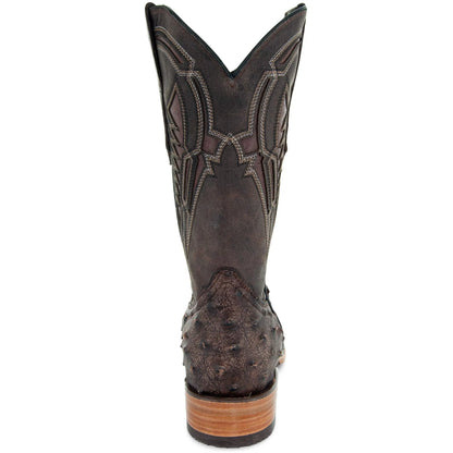 Soto Boots Mens Out of the Wild Brown Ostrich Print Boots H50031 Soto Boots