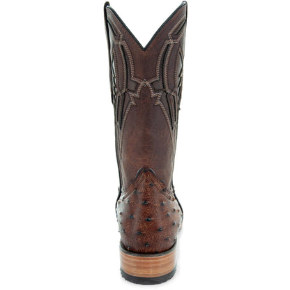 Soto Boots Mens Out of the Wild Cognac Ostrich Print Boots H50031 Soto Boots