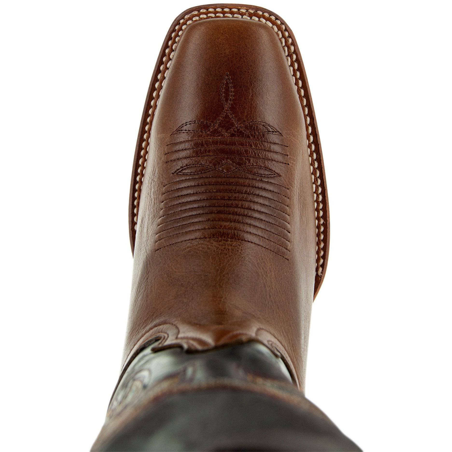 Miel Square Toe Leather Cowboy Boots H4002 Soto Boots