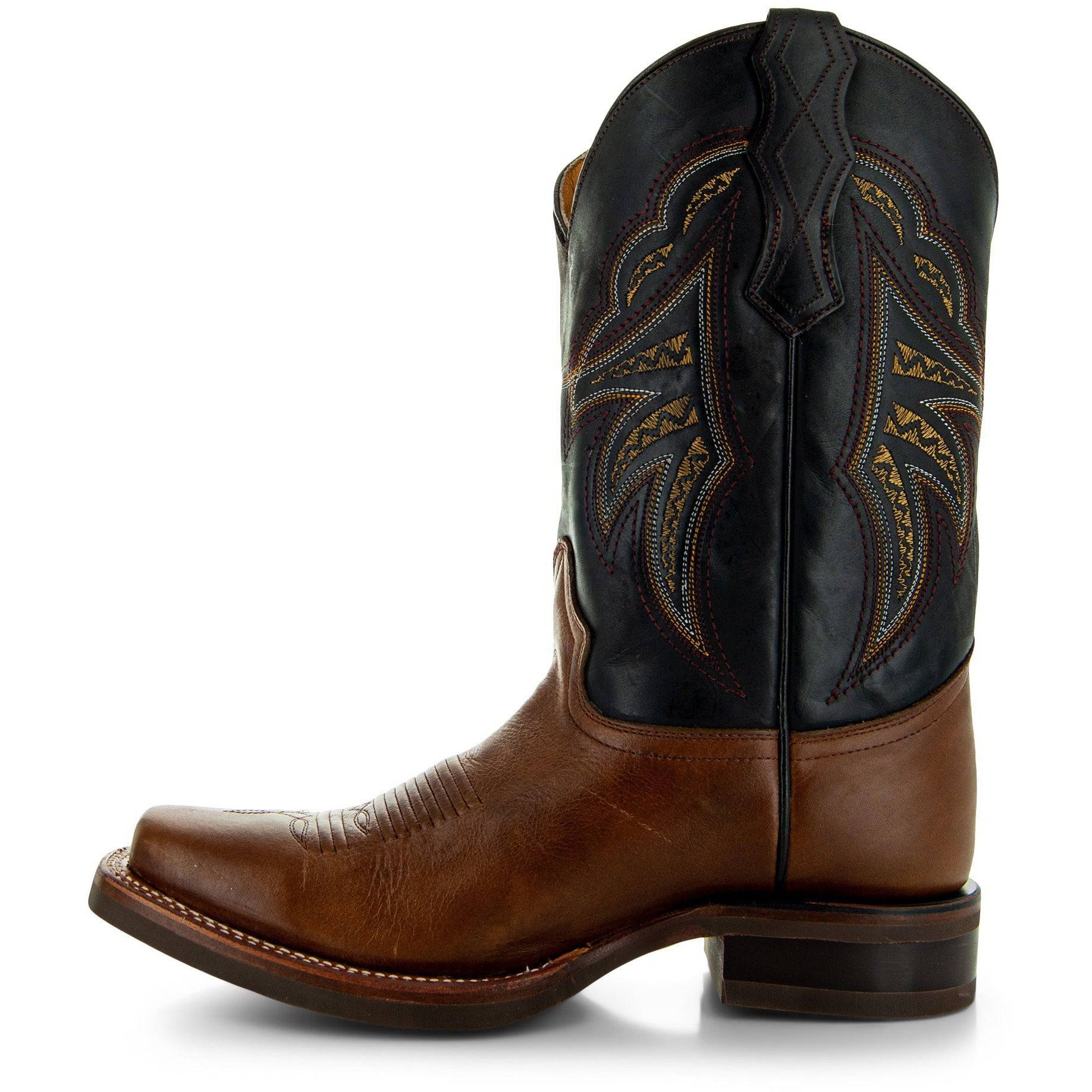 Miel Square Toe Leather Cowboy Boots H4002 Soto Boots