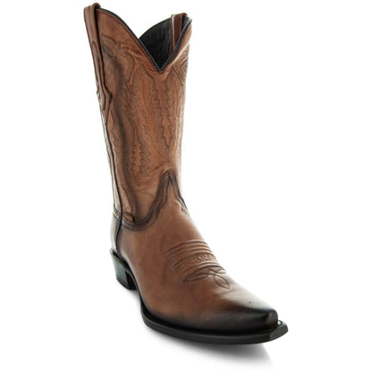 Men's Snip Toe Cowboy Boots Tan (H50030) | Soto Boots Soto Boots