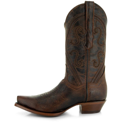 Cheyenne Cowgirl Boots | Women's Snipped Toe Leather Boots (M50041) Soto Boots