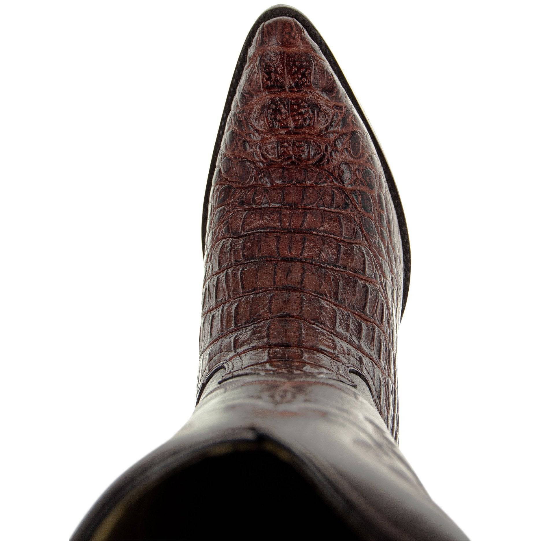 Soto Boots Men's Gator Tail Print Cowboy Boots Cognac (H7006) Soto Boots
