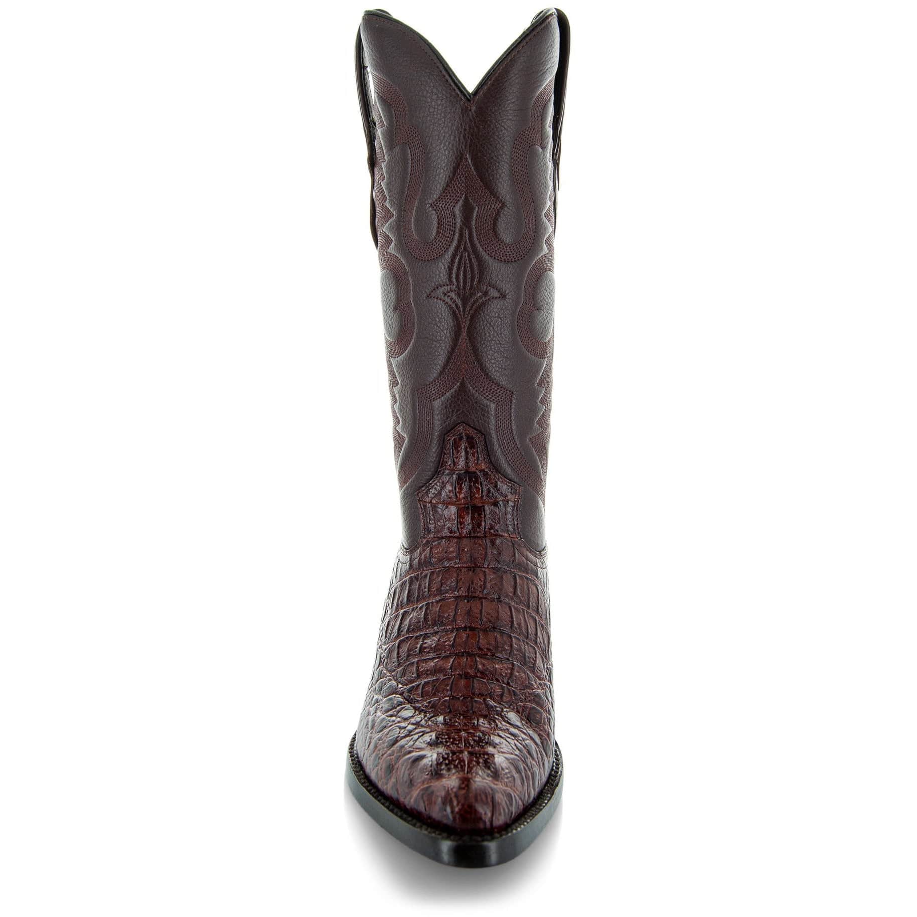 Soto Boots Men's Gator Tail Print Cowboy Boots Cognac (H7006) Soto Boots