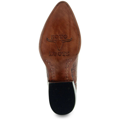 Soto Boots Men's Gator Tail Print Cowboy Boots (H7006) Soto Boots