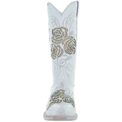 White Rose Inlayed Women's Cowgirl Boots (M50032) Soto Boots