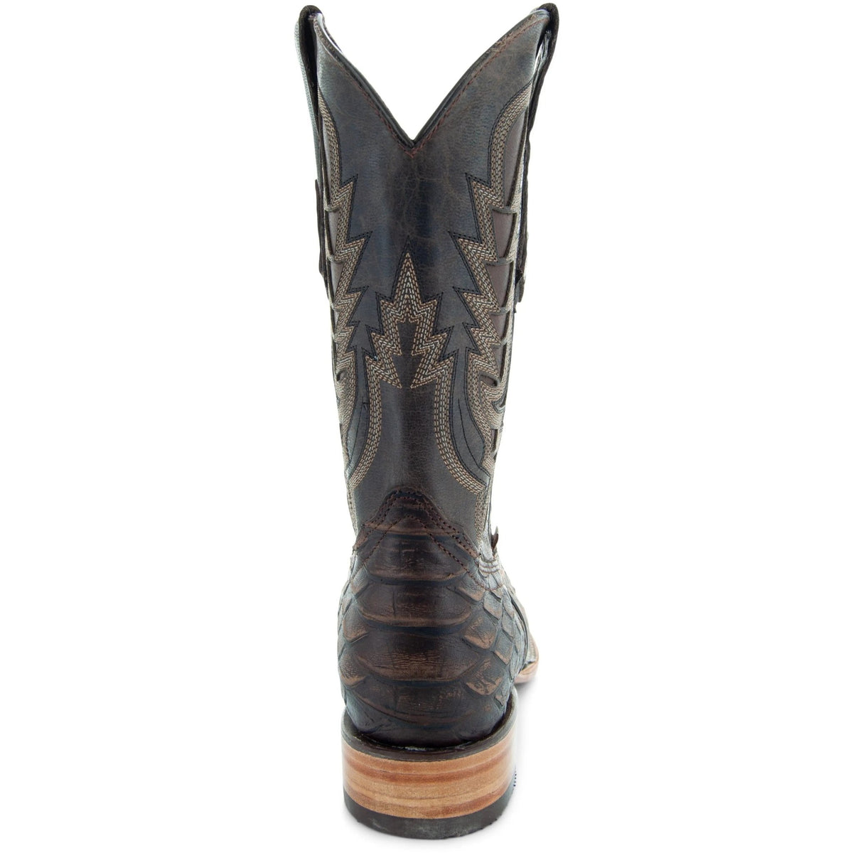 Soto Boots Mens Brown Python Print Boots H50032 - Get it from Bo