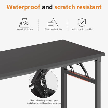 Spacious 62 Inch Office Desk with Metal Frame ShipItFurniture