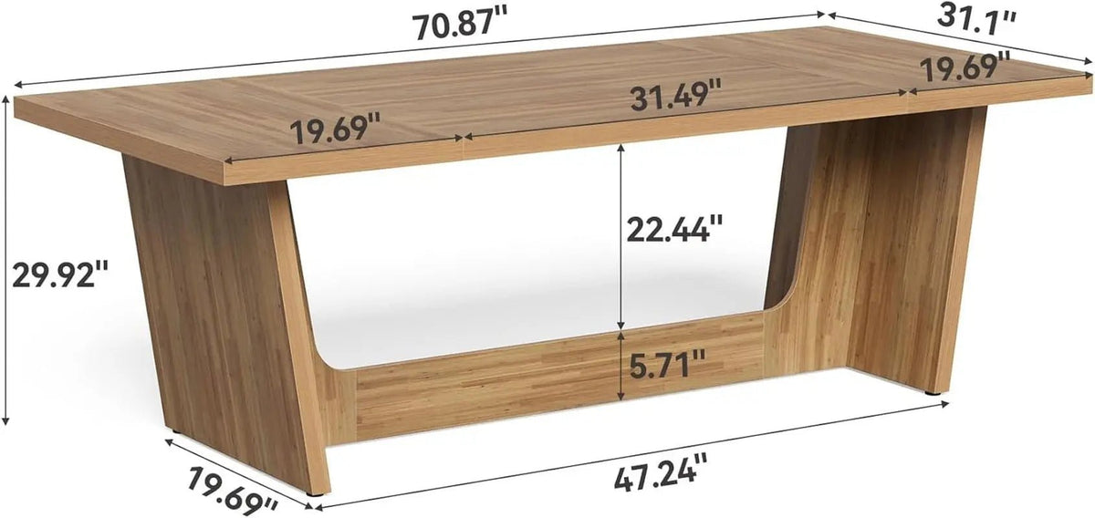 Spacious Wooden Executive Desk for Home Office Use - Get it from Bo