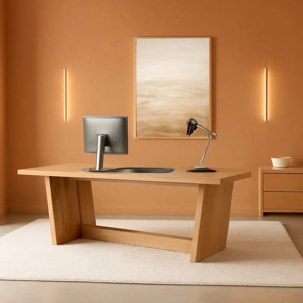 Spacious Wooden Executive Desk for Home Office Use - Get it from Bo