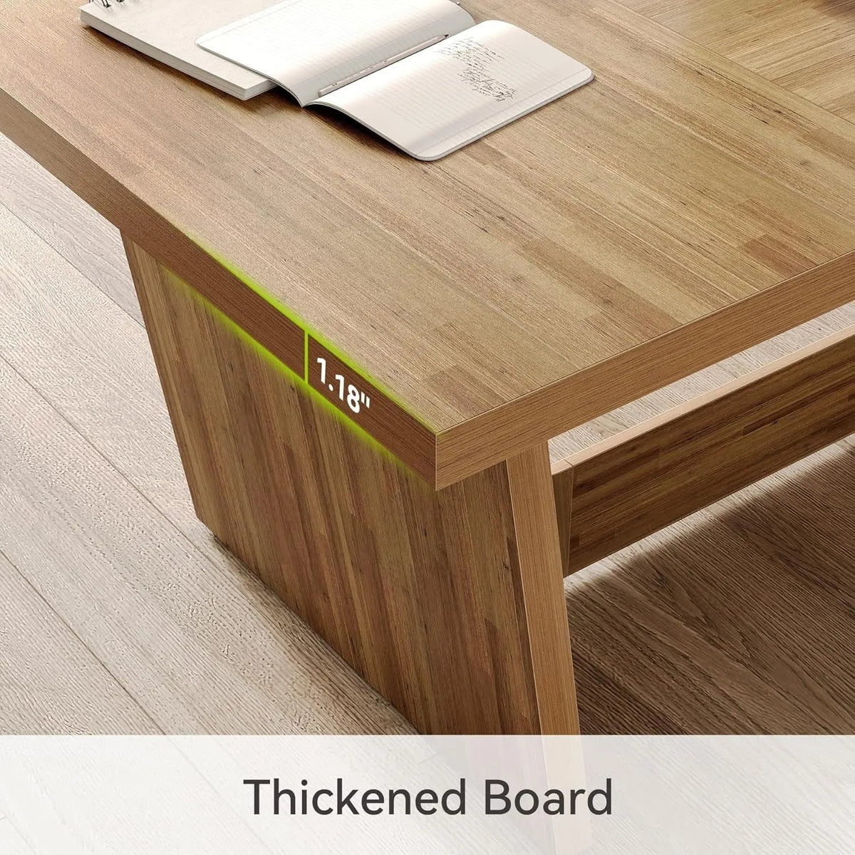 Spacious Wooden Executive Desk for Home Office Use - Get it from Bo