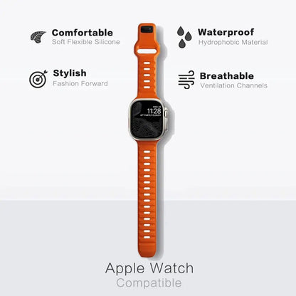 Sport Band Compatible with Apple Watch Bands 49/45/44/42/41/40 /38 Men Women Soft Silicone Band - Get it from Bo