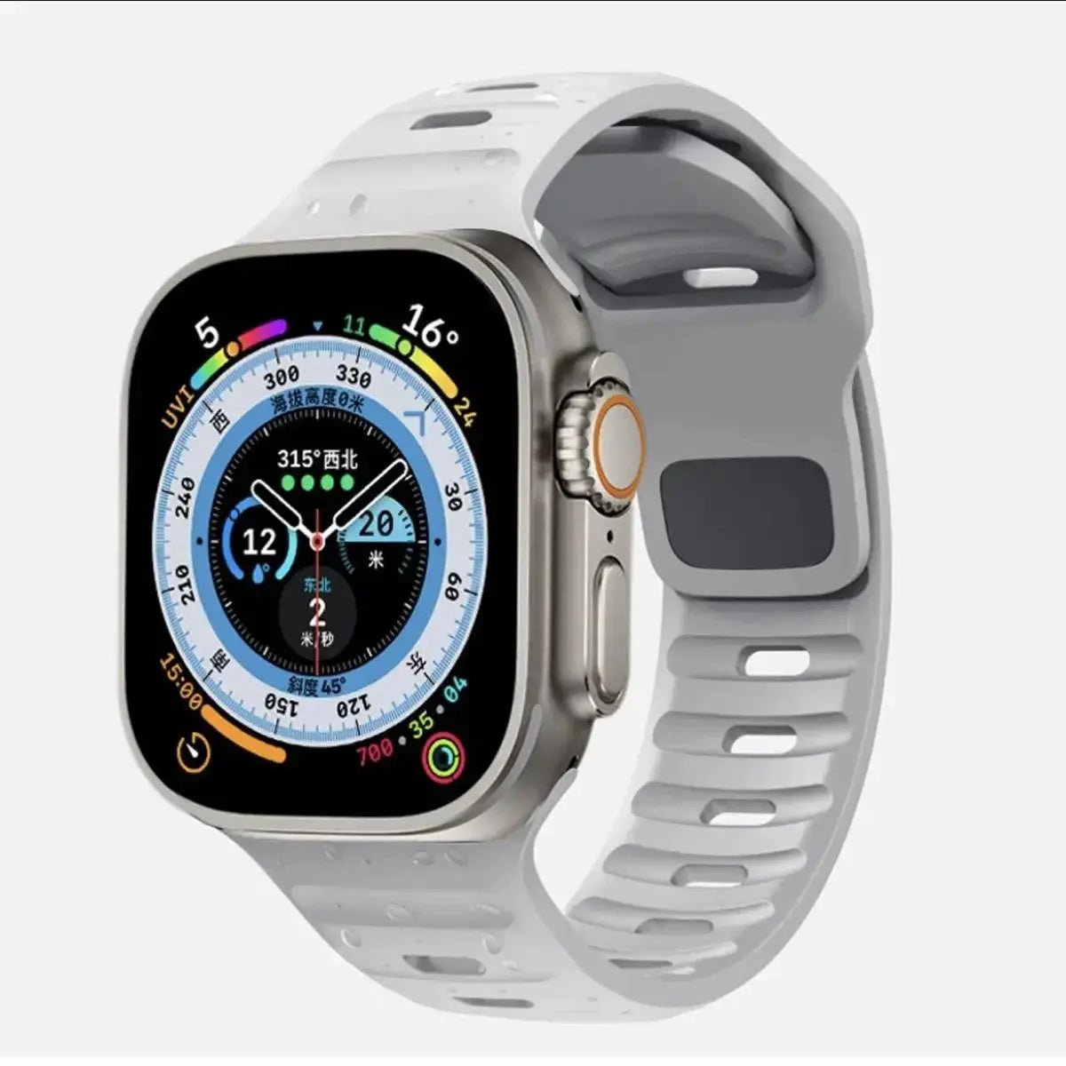 Sport Band Compatible with Apple Watch Bands 49/45/44/42/41/40 /38 Men Women Soft Silicone Band - Get it from Bo