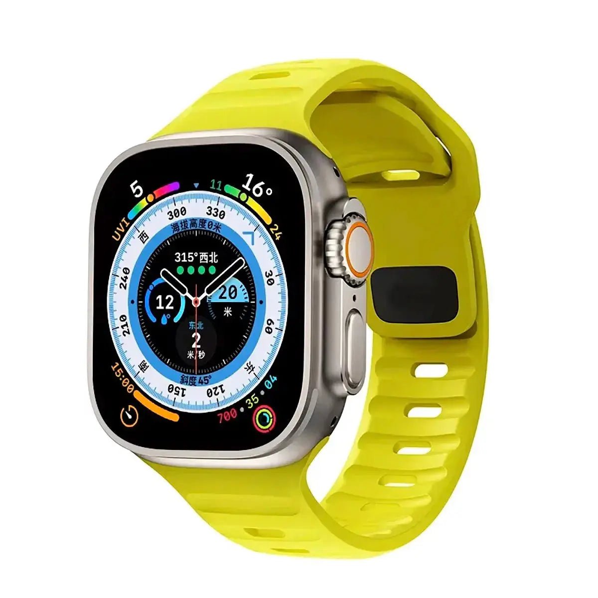 Sport Band Compatible with Apple Watch Bands 49/45/44/42/41/40 /38 Men Women Soft Silicone Band - Get it from Bo