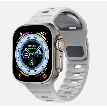 Sport Band Compatible with Apple Watch Bands 49/45/44/42/41/40 /38 Men Women Soft Silicone Band - Get it from Bo