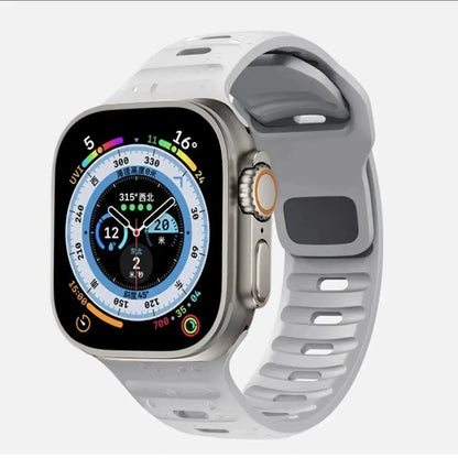 Sport Band Compatible with Apple Watch Bands 49/45/44/42/41/40 /38 Men Women Soft Silicone Band - Get it from Bo