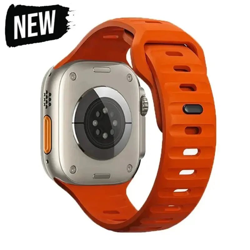 Sport Band Compatible with Apple Watch Bands 49/45/44/42/41/40 /38 Men Women Soft Silicone Band - Get it from Bo
