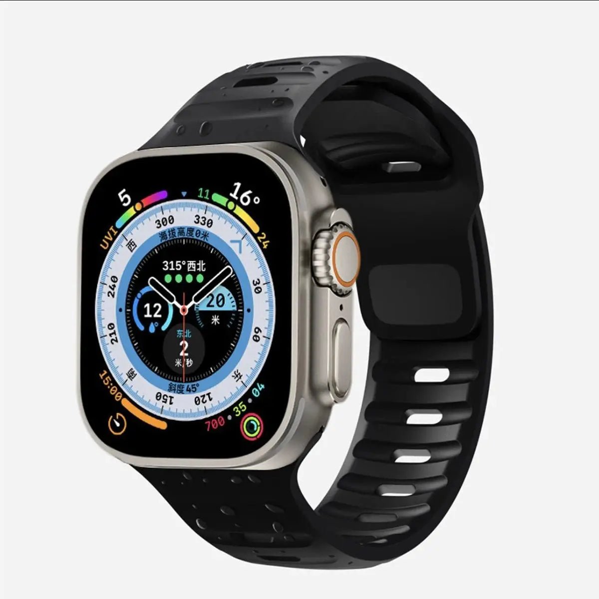 Sport Band Compatible with Apple Watch Bands 49/45/44/42/41/40 /38 Men Women Soft Silicone Band - Get it from Bo