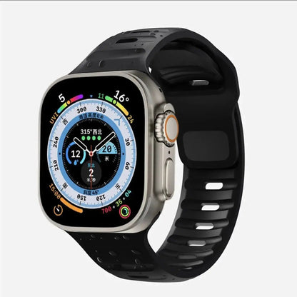 Sport Band Compatible with Apple Watch Bands 49/45/44/42/41/40 /38 Men Women Soft Silicone Band - Get it from Bo