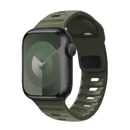 Sport Band Compatible with Apple Watch Bands 49/45/44/42/41/40 /38 Men Women Soft Silicone Band - Get it from Bo