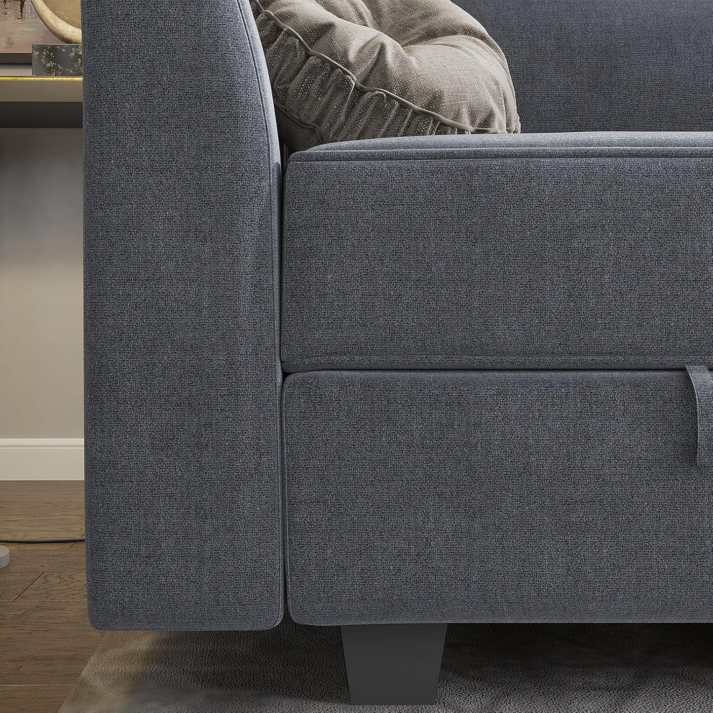 Square Ottoman Module with Storage for Modular Sofa ShipItFurniture