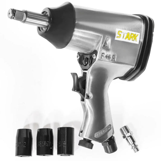 Stark USA 1/2"dr Air Impact Gun Extended Anvil w/3 Socket Set Wrench - Get it from Bo