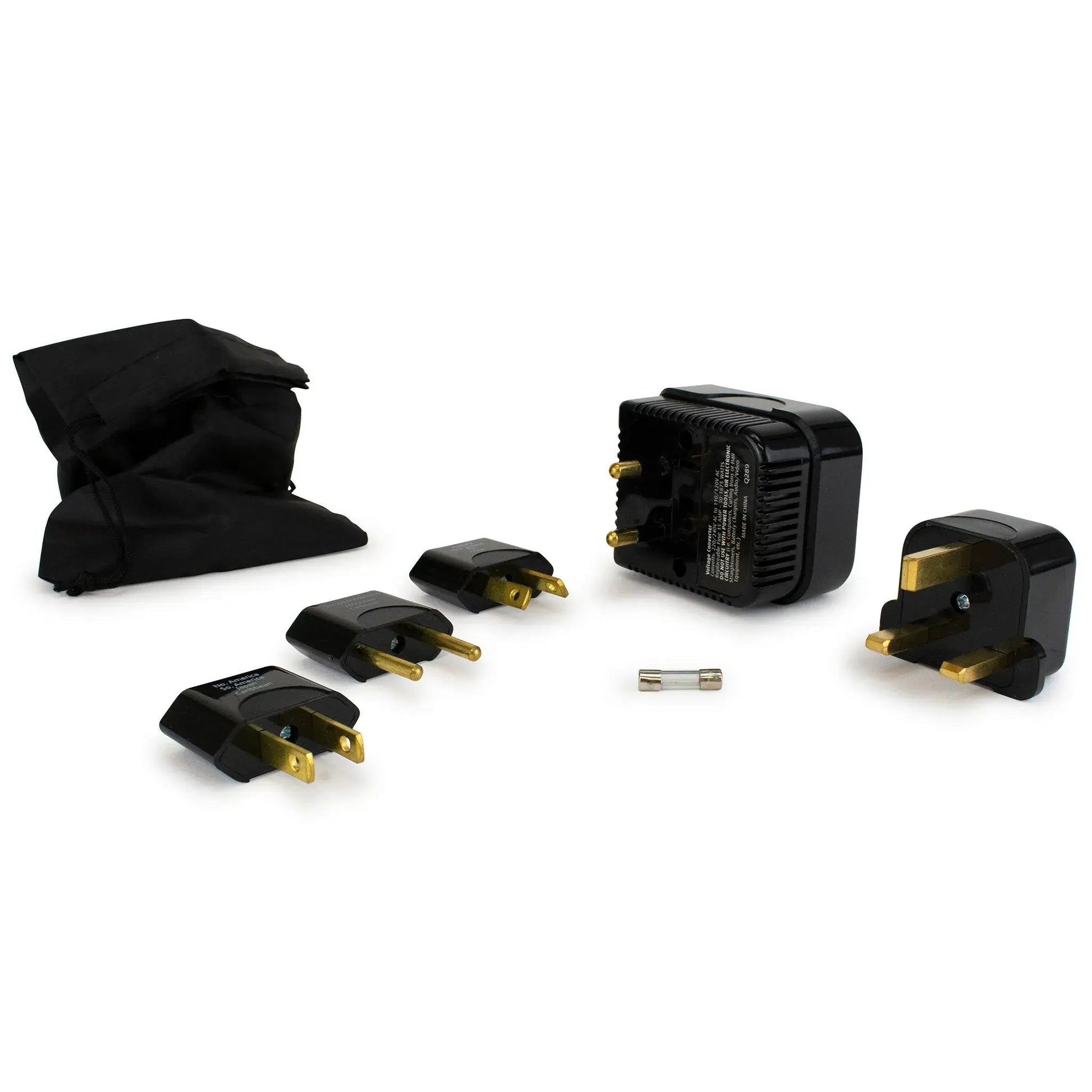 Step-down Travel Voltage Converter and Adapter Kit with Pouch - Get it from Bo