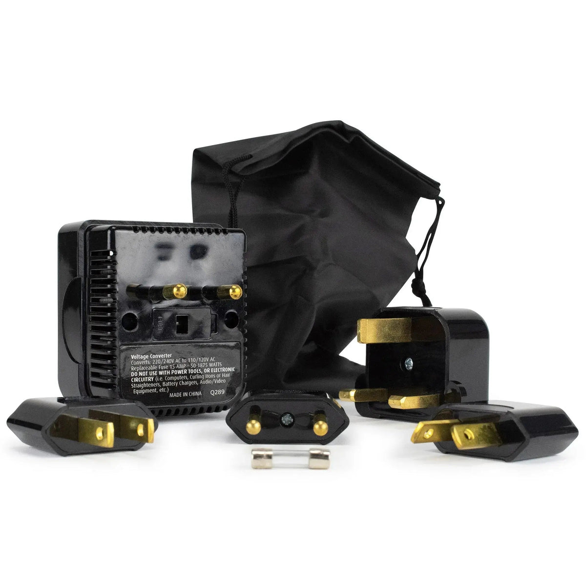 Step-down Travel Voltage Converter and Adapter Kit with Pouch - Get it from Bo