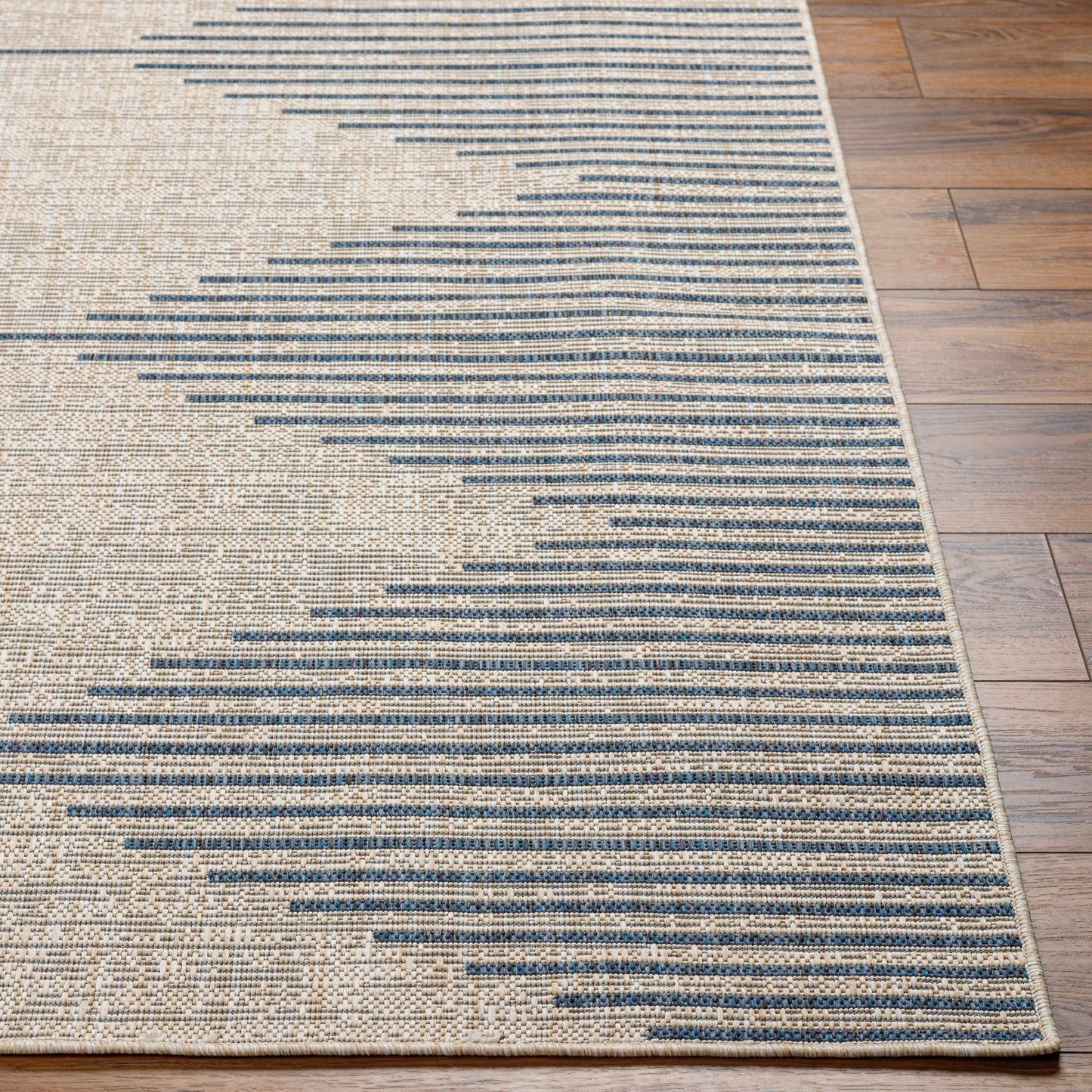 Stephan Blue & Gray Outdoor Rug - Get it from Bo