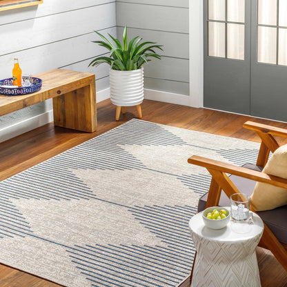 Stephan Blue & Gray Outdoor Rug - Get it from Bo