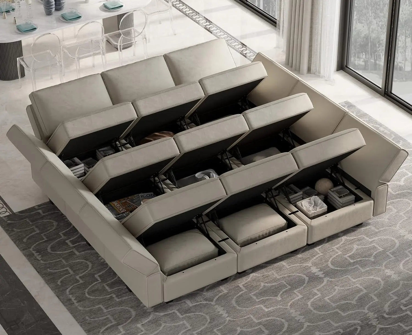 Stylish Modular Sectional Sofa with Reversible Chaise - Get it from Bo