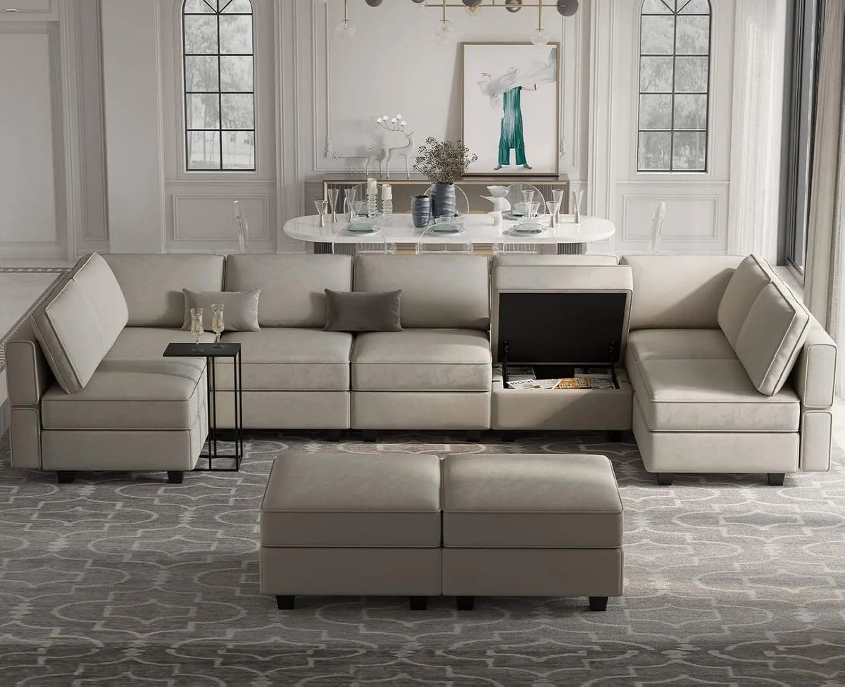 Stylish Modular Sectional Sofa with Reversible Chaise - Get it from Bo