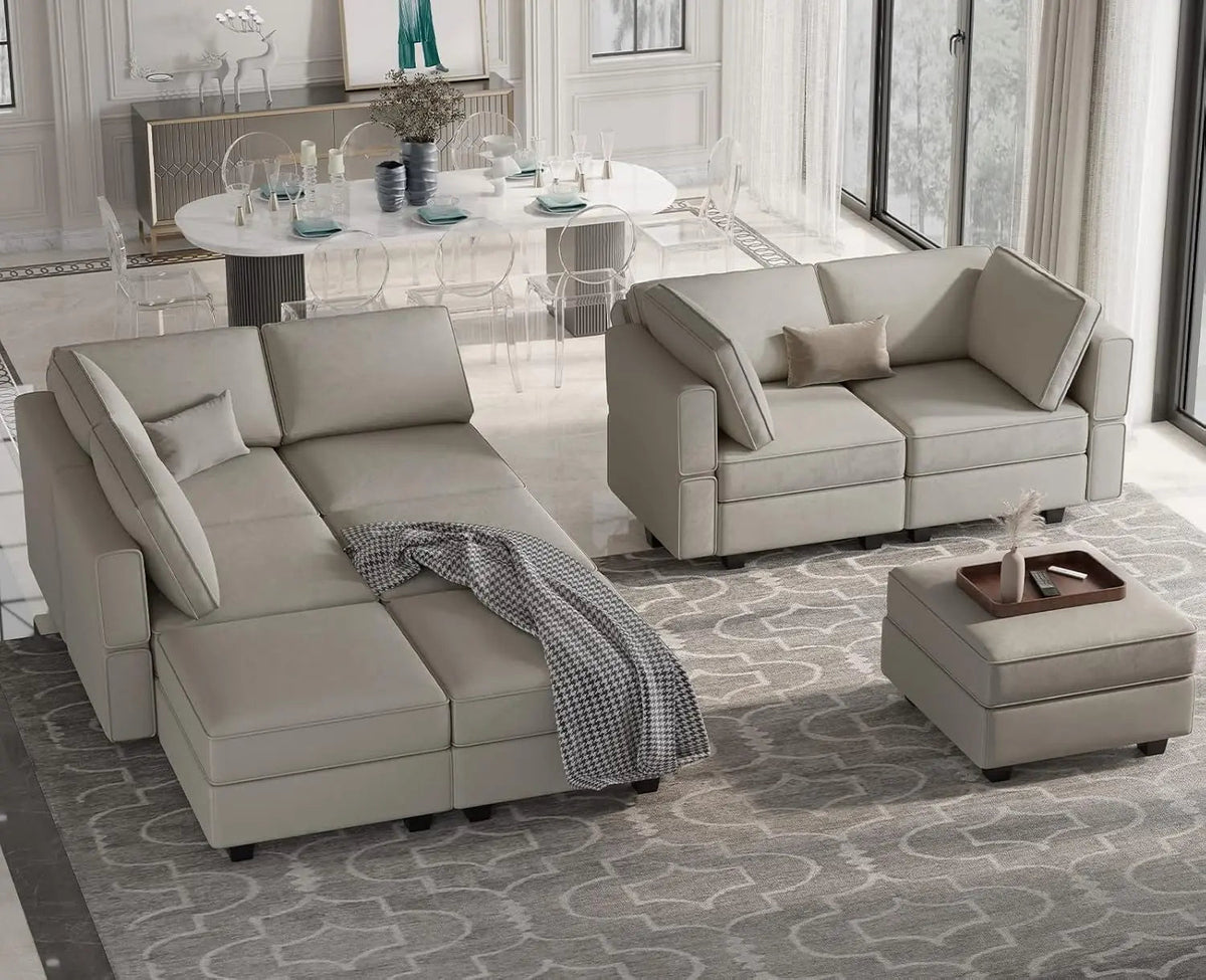 Stylish Modular Sectional Sofa with Reversible Chaise - Get it from Bo