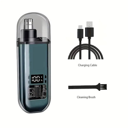 Suitable for men, USB charging nose and ear hair trimmer portable electric nose hair clipper, mini compact design, quick chargin - Get it from Bo