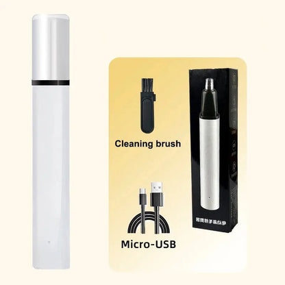 Suitable for men, USB charging nose and ear hair trimmer portable electric nose hair clipper, mini compact design, quick chargin - Get it from Bo