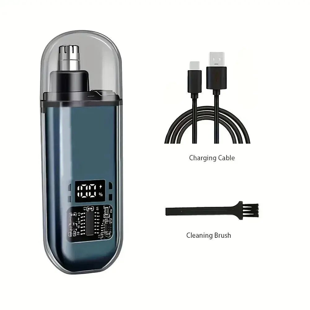 Suitable for men, USB charging nose and ear hair trimmer portable electric nose hair clipper, mini compact design, quick chargin - Get it from Bo