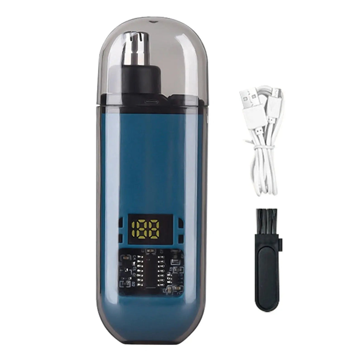 Suitable for men, USB charging nose and ear hair trimmer portable electric nose hair clipper, mini compact design, quick chargin - Get it from Bo