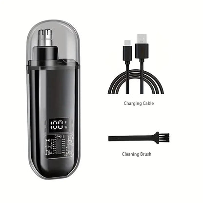 Suitable for men, USB charging nose and ear hair trimmer portable electric nose hair clipper, mini compact design, quick chargin - Get it from Bo