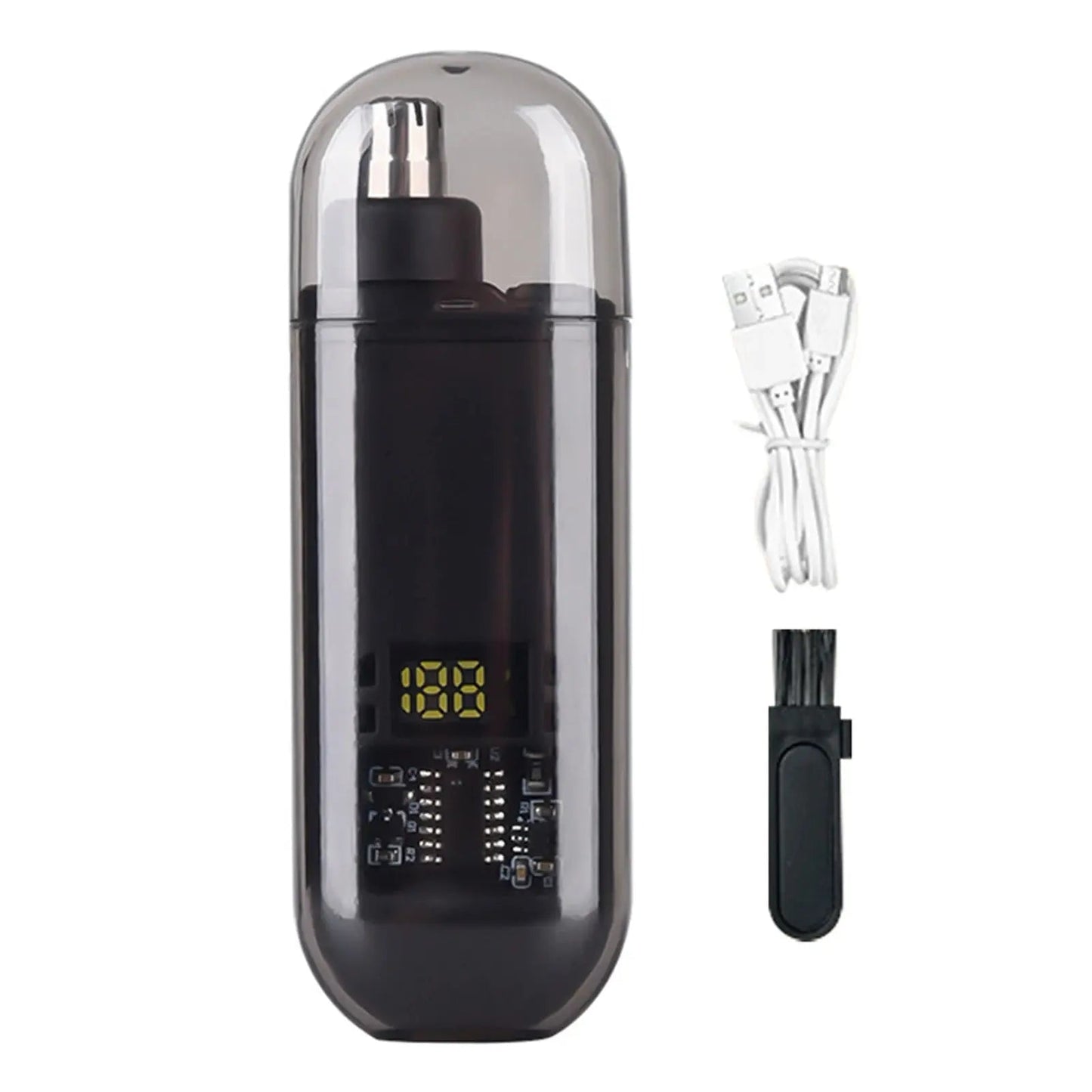 Suitable for men, USB charging nose and ear hair trimmer portable electric nose hair clipper, mini compact design, quick chargin - Get it from Bo