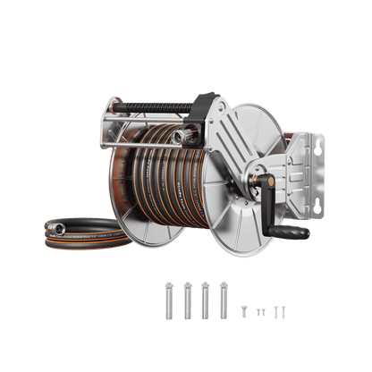 Wall Mounted Hose Reel-Stainless Steel-Heavy Duty